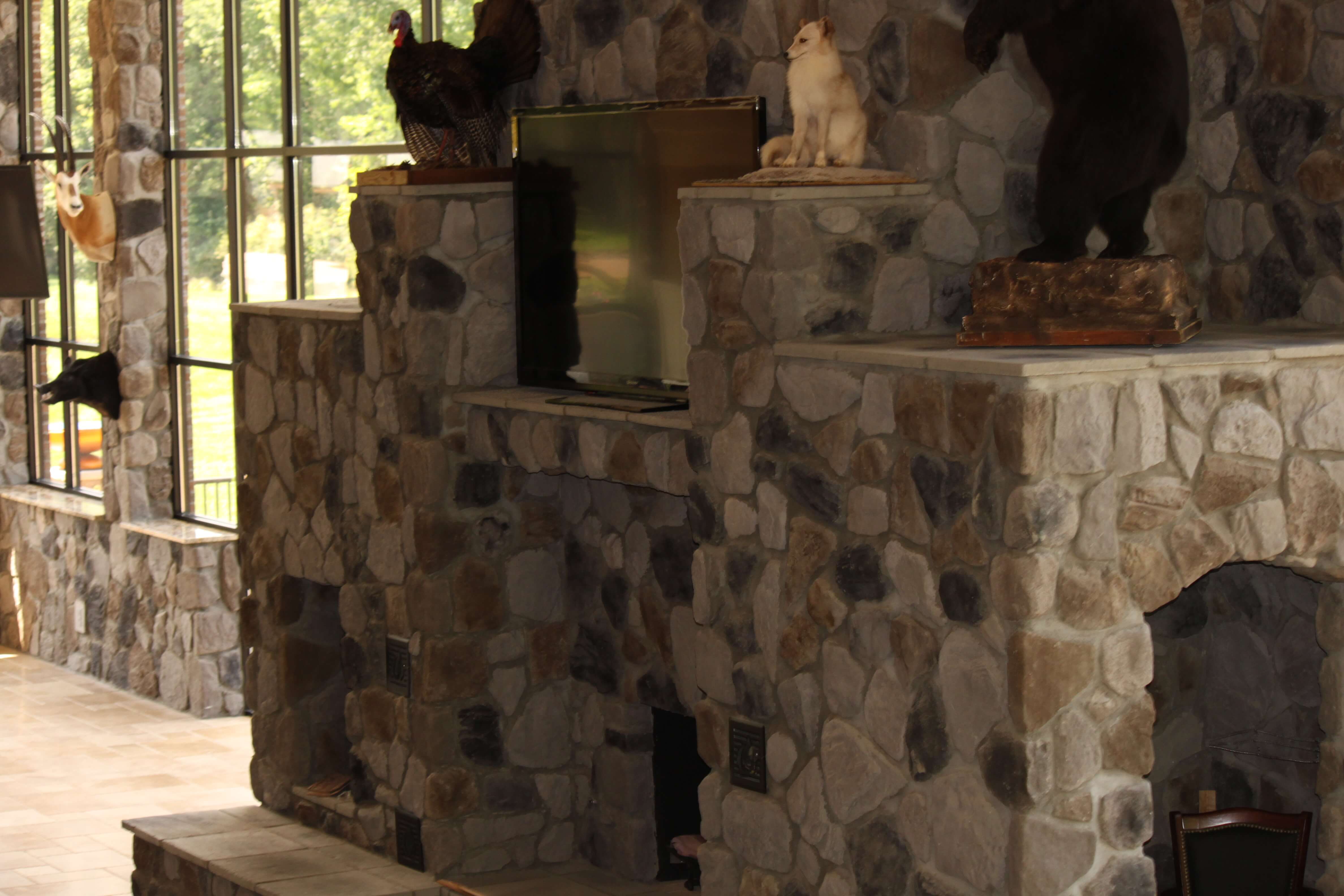Stone Fireplace